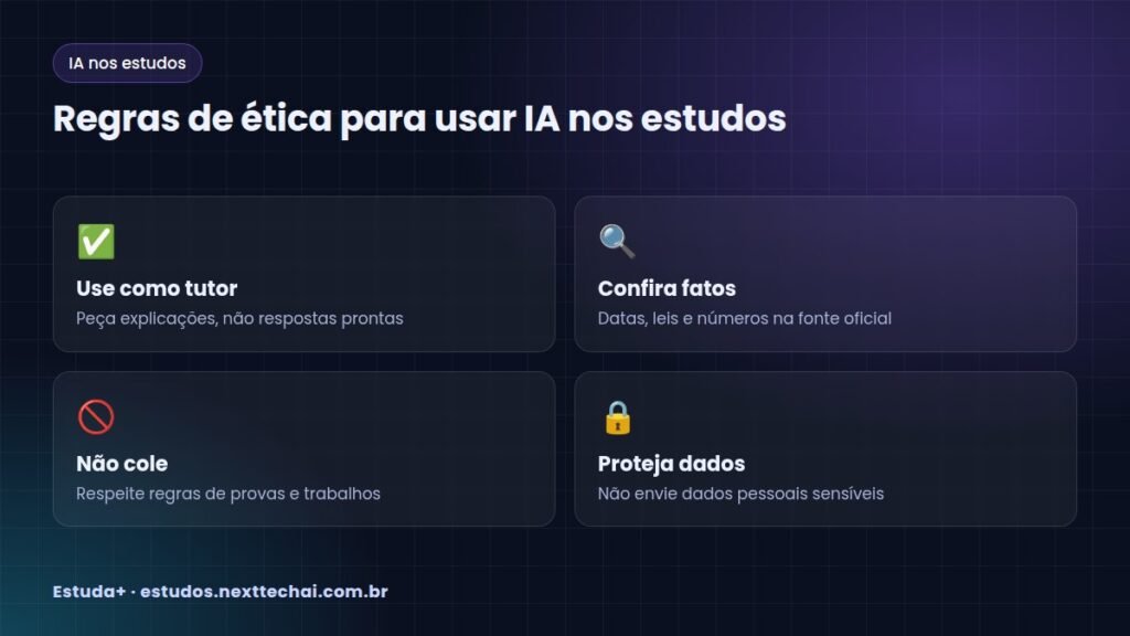 Regras de ética para usar IA nos estudos