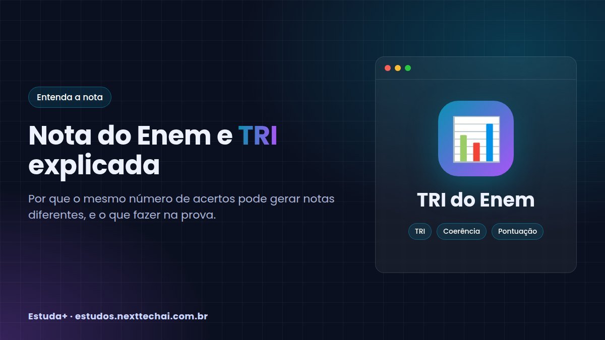 Nota do Enem e TRI: como funciona o cálculo da prova