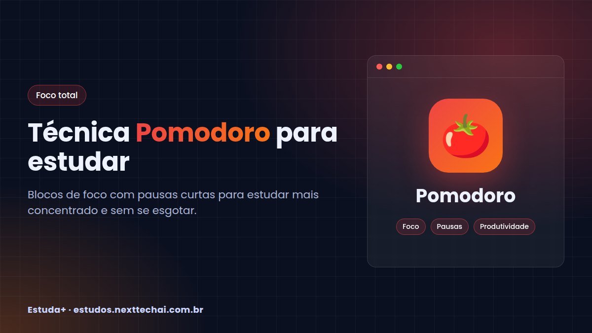 Técnica Pomodoro para estudar: guia prático e variações